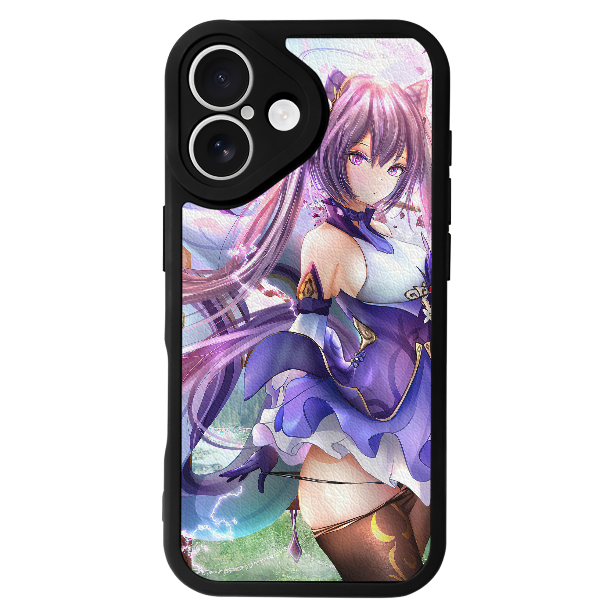 げんし神 genshin 【iPhone 16シリーズ対応】シリコンスマホケース（レザー調） 材質：シリコン